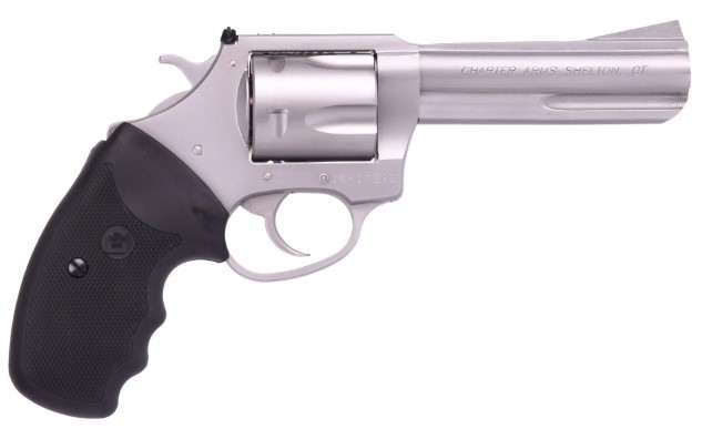 CHARTER ARMS TARGET PIT BULL 9MM LARGE 5 SHOT 4.2IN ADJUSTABLE STANDARD STAINLESS STEEL 79942 - Win Repeating Arms Promotion